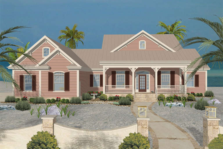 Country House Plan #036-00233 Elevation Photo