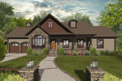 Ranch House Plan #036-00234 Elevation Photo