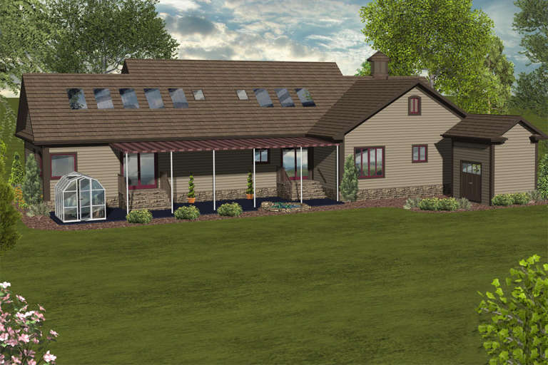 Ranch House Plan #036-00234 Elevation Photo