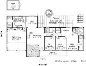 Main Floor for House Plan #036-00234