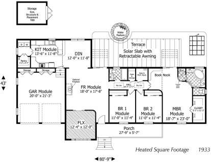 House Plan House Plan #19571 Drawing 1