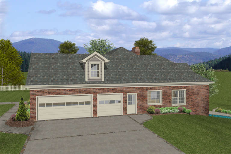 Southern House Plan #036-00238 Elevation Photo