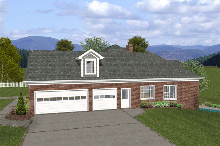 Traditional House Plan #036-00239 Elevation Photo