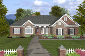 Ranch House Plan #036-00240 Elevation Photo