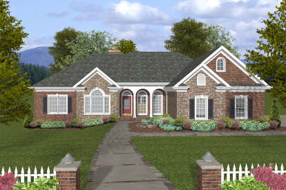 Ranch House Plan #036-00240 Elevation Photo