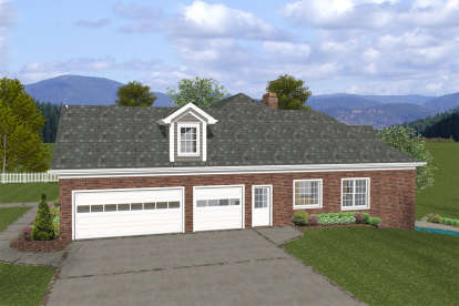 Ranch House Plan #036-00240 Elevation Photo