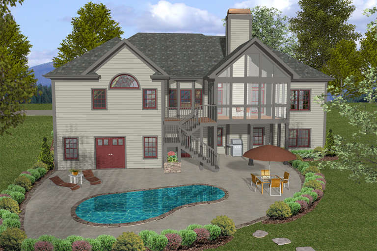 Craftsman House Plan #036-00241 Elevation Photo