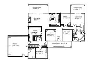 Main Floor for House Plan #039-00517