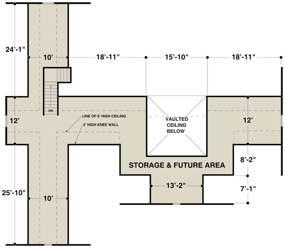 Bonus Space for House Plan #036-00243
