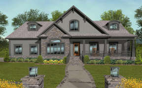 Country House Plan #036-00246 Elevation Photo