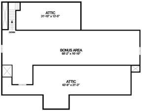 Optional Bonus Room for House Plan #036-00246