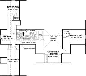 Optional Second Floor for House Plan #036-00247