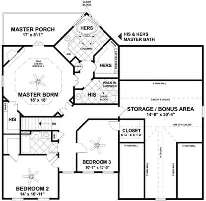 Second Floor for House Plan #036-00248