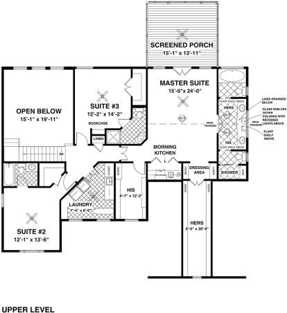 Second Floor for House Plan #036-00249