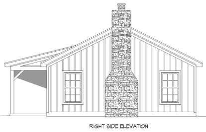 Cabin House Plan #940-00098 Elevation Photo