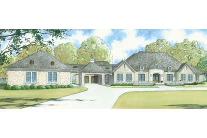 European House Plan #8318-00082 Elevation Photo