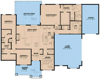 House Plan House Plan #19593 Drawing 1