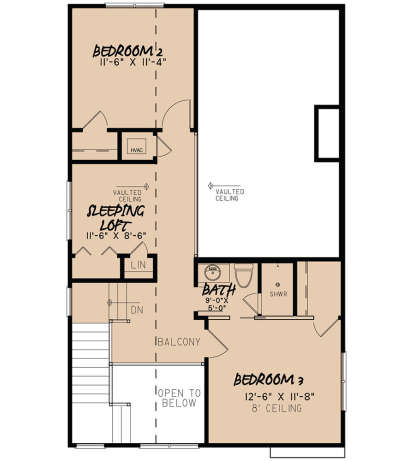 Second Floor for House Plan #8318-00084