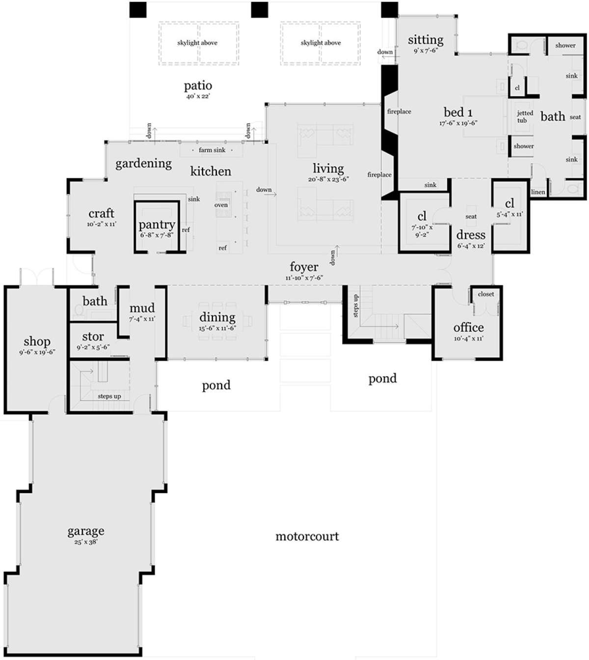 Main Floor for House Plan #028-00139