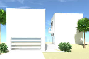 Modern House Plan #028-00141 Elevation Photo