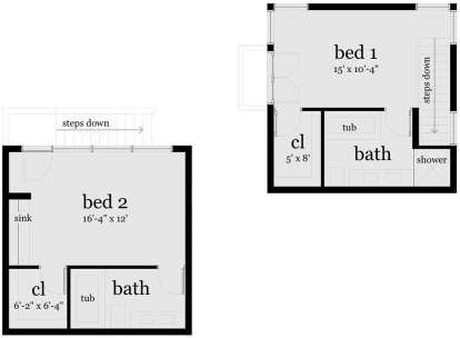 Second Floor for House Plan #028-00141