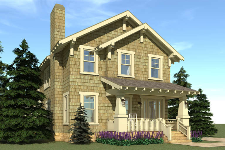 Bungalow House Plan #028-00036 Elevation Photo