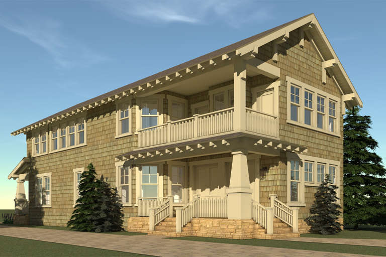 Bungalow House Plan #028-00036 Elevation Photo