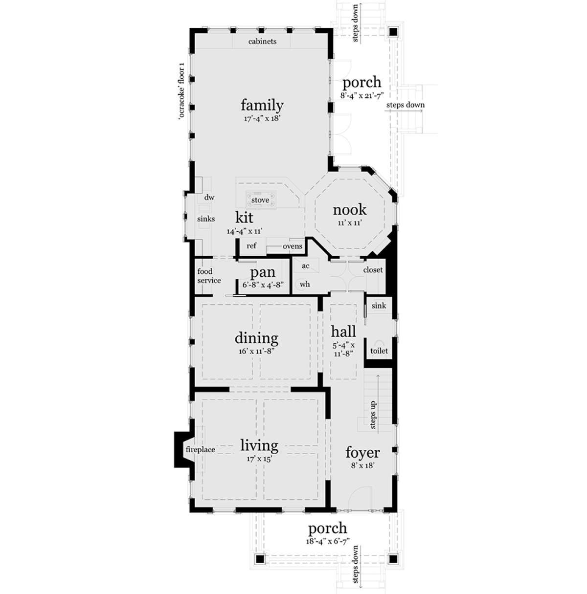 Main Floor for House Plan #028-00036