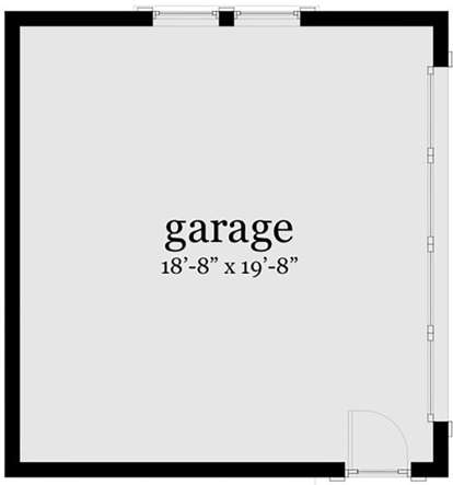 Detached Garage for House Plan #028-00036
