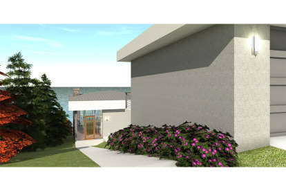 Modern House Plan #028-00145 Elevation Photo