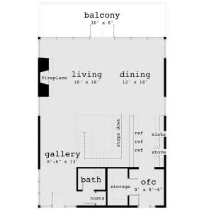 Main Floor for House Plan #028-00145