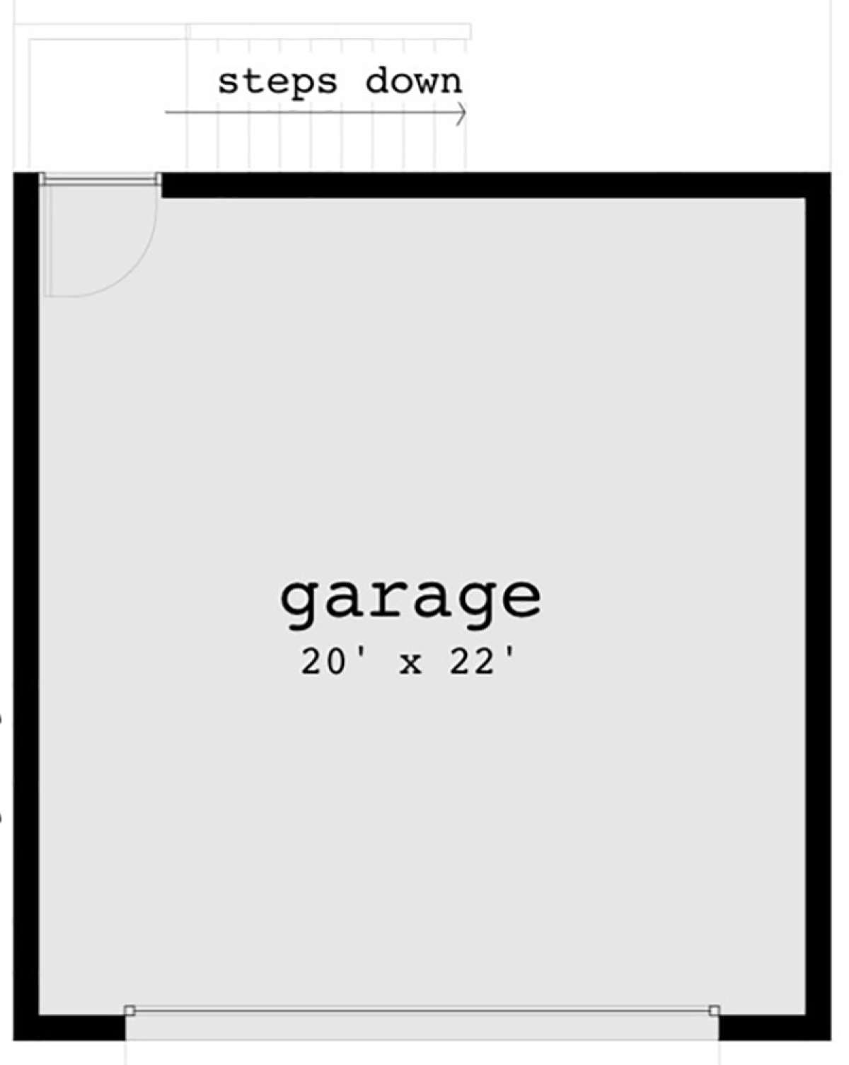 Detached Garage for House Plan #028-00145