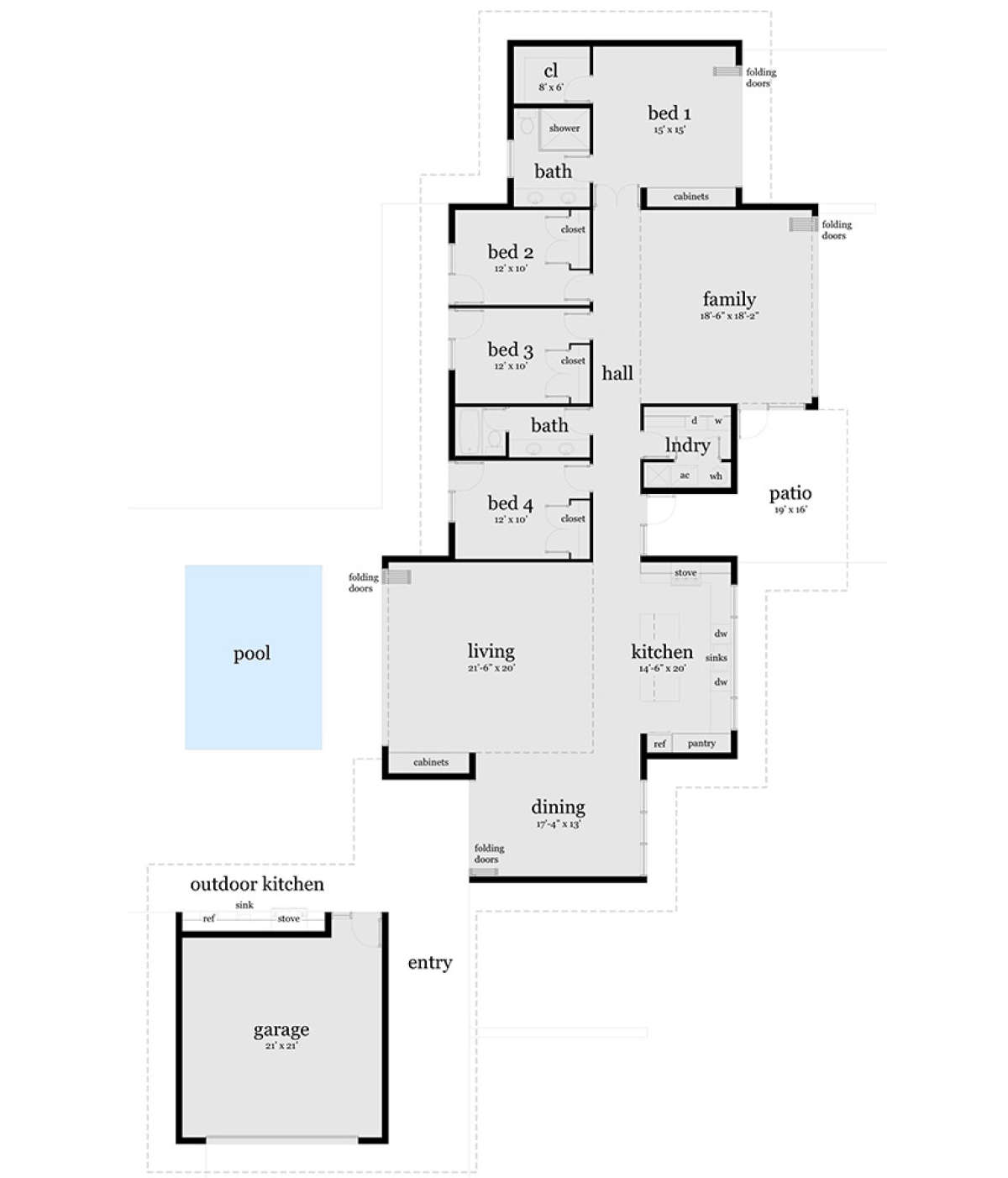 Main Floor for House Plan #028-00147