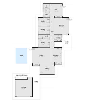 Main Floor for House Plan #028-00147
