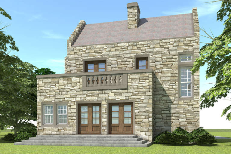European House Plan #028-00149 Elevation Photo