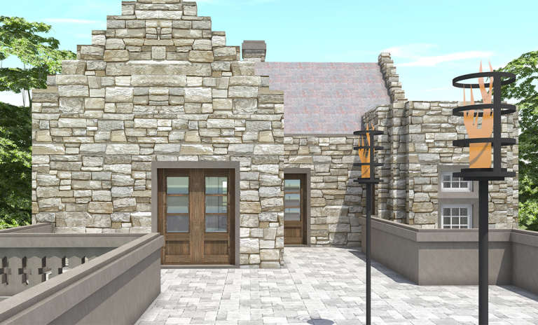 European House Plan #028-00149 Elevation Photo