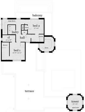Second Floor for House Plan #028-00149
