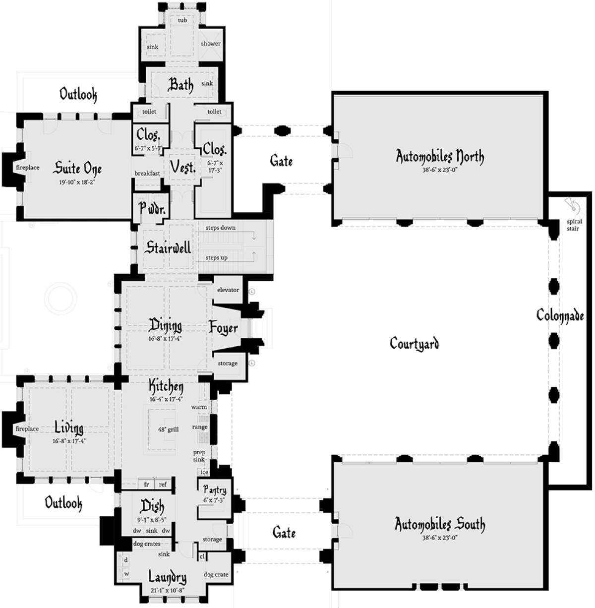 Main Floor for House Plan #028-00150