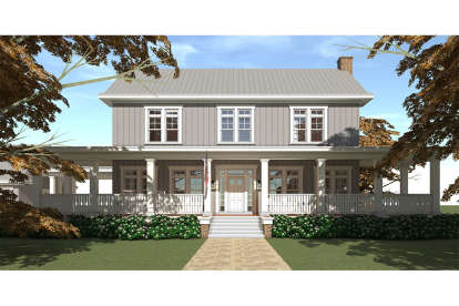 5 Bed, 4 Bath, 4742 Square Foot House Plan - #028-00151