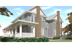 Country House Plan #028-00151 Elevation Photo