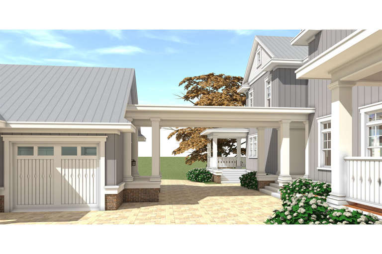 Country House Plan #028-00151 Elevation Photo