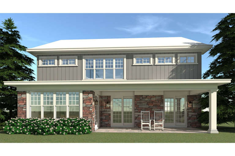 Traditional House Plan #028-00152 Elevation Photo