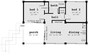 Main Floor for House Plan #028-00153
