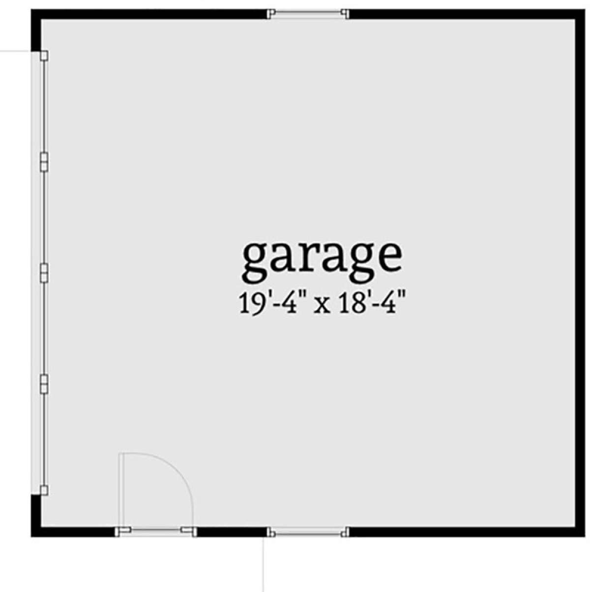 Detached Garage for House Plan #028-00154
