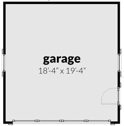 Detached Garage for House Plan #028-00155