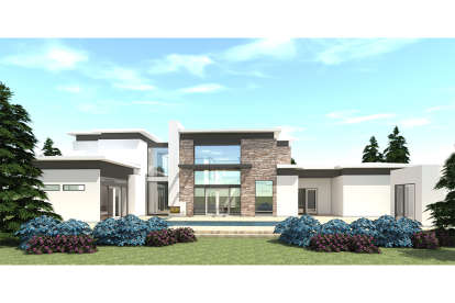 Modern House Plan #028-00159 Elevation Photo