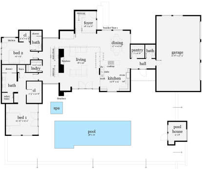 Main Floor for House Plan #028-00159