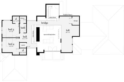 Second Floor for House Plan #028-00159