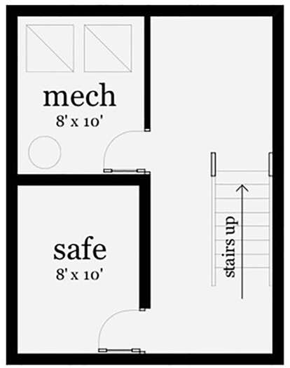 Basment for House Plan #028-00159