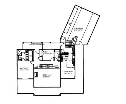 Main Floor for House Plan #039-00521